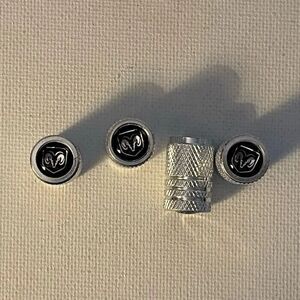 Dodge Logo Valve Stem Caps in Silver NWT